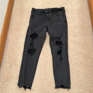Abercrombie & Fitch Black High Rise Women Jeans